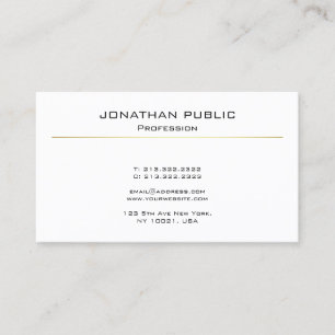 Carte De Visite Design moderne élégant professionnel élégant sobre