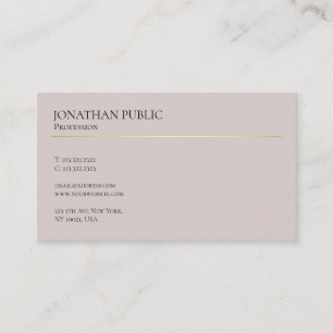 Carte De Visite Design Moderne Élégant Professionnel Minimaliste S