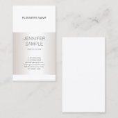 Carte De Visite Design moderne élégant Silver Design professionnel (Devant / Derrière)