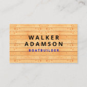 Carte De Visite Design moderne en bois - Professionnel (Devant)