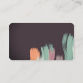 Carte De Visite design moderne et audacieux de la peinture abstrai (Dos)