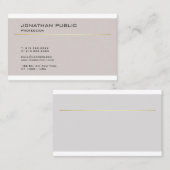 Carte De Visite Design moderne et créatif Design élégant professio (Devant / Derrière)