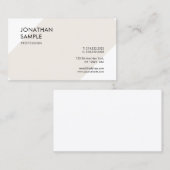 Carte De Visite Design moderne et créatif Design élégant professio (Devant / Derrière)