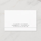 Carte De Visite Design moderne et créatif Design tendance lisse cl (Dos)