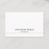 Carte De Visite Design moderne et créatif Design tendance lisse cl (Devant)