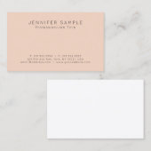 Carte De Visite Design moderne et créatif professionnel propre (Devant / Derrière)