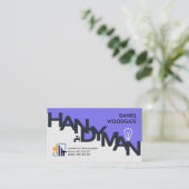 Carte De Visite Design moderne et élégant Signalisation d'homme à  (Debout devant)