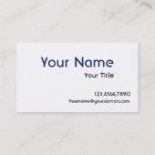 Carte De Visite Design, moderne et professionnel (Dos)