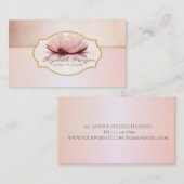 Carte De Visite Design Moderne, Frame Lotus Flower (Devant / Derrière)