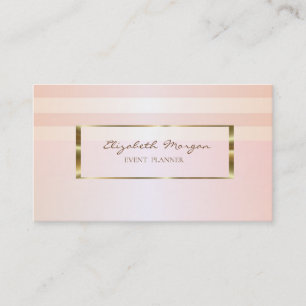 Carte De Visite Design Moderne Gratté, Cadre Or