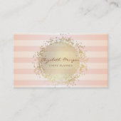 Carte De Visite Design Moderne Grillé, Or (Devant)