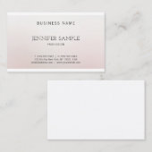 Carte De Visite Design moderne Harmonie de couleur créative Luxe (Devant / Derrière)