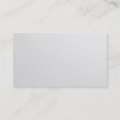 Carte De Visite Design moderne minimal Blanc & Or Texte Embossé (Dos)