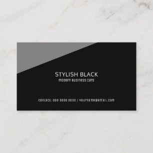 Carte De Visite design moderne noir professionnel