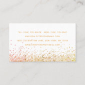 Carte De Visite Design Moderne Parties scintillant Coordonnatrice  (Dos)