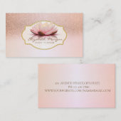 Carte De Visite Design moderne, Parties scintillant de cadre Lotus (Devant / Derrière)