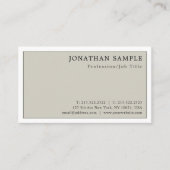 Carte De Visite Design moderne professionnel élégant design élégan (Devant)