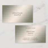 Carte De Visite Design moderne professionnel Élégant Modèle simple (Devant / Derrière)