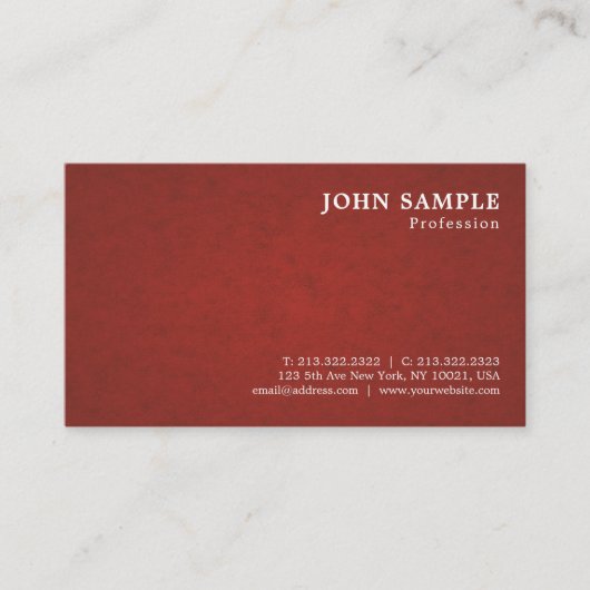 Carte De Visite Design moderne professionnel Graceful Classy DeLux (Devant)