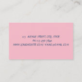 Carte De Visite Design moderne professionnel - Lèvres, Maquillage (Dos)