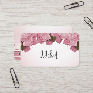Carte De Visite Design moderne rose roses