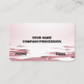 Carte De Visite Design moderne rose roses (Dos)