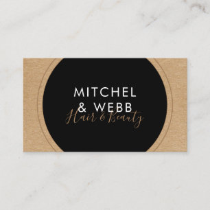 Carte De Visite Design moderne Signature Rustique Kraft