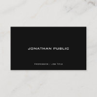 Design Moderne, Simple, Noir Et Blanc Professionne