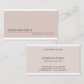 Carte De Visite Design moderne sophistiqué Cool professionnel Luxe (Devant / Derrière)