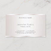 Carte De Visite Design Moderne sophistiqué Luxe Plastique (Dos)