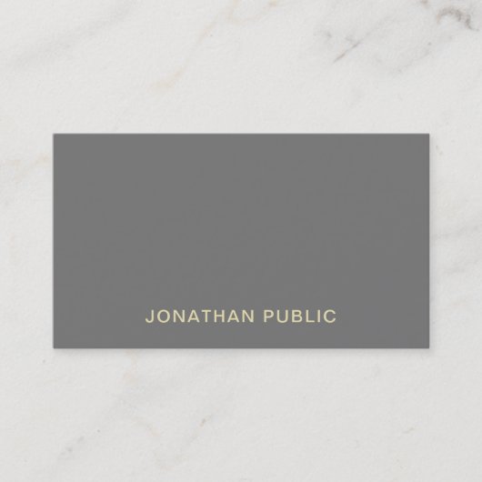 Carte De Visite Design moderne tendance design créatif Simple prof (Devant)