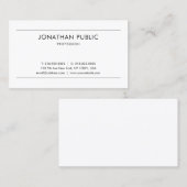 Carte De Visite Design moderne tendance Design simple Graphisme ch (Devant / Derrière)
