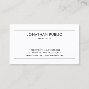 Carte De Visite Design moderne tendance Design simple Graphisme ch