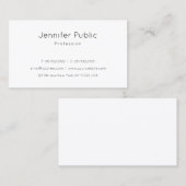 Carte De Visite Design moderne tendance élégant élégant élégant él (Devant / Derrière)