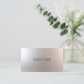 Carte De Visite Design moderne tendance Professional Glam Plain (Debout devant)