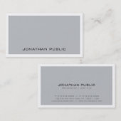 Carte De Visite Design Monogramme Creative Professionnel tendance (Devant / Derrière)