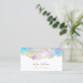 carte de visite design opal pastel (Debout devant)