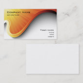 carte de visite design orange (Devant / Derrière)