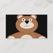 Carte de visite design ours en peluche (Devant)