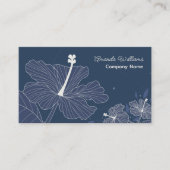 Carte De Visite Design Pétal Fleur, Floral (Devant)