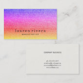 Carte De Visite Design Prismatique Et Contemporain (Devant / Derrière)