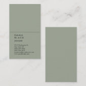 Carte De Visite Design professionnel chic vertical (Devant / Derrière)