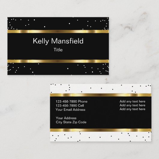 Carte De Visite Design professionnel classique (Devant / Derrière)