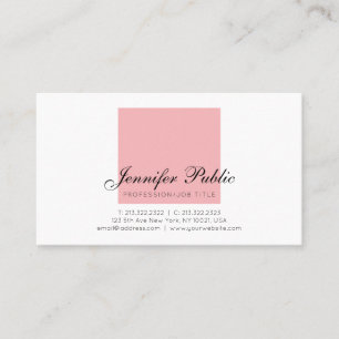 Carte De Visite Design professionnel élégant Créatif Simple Design