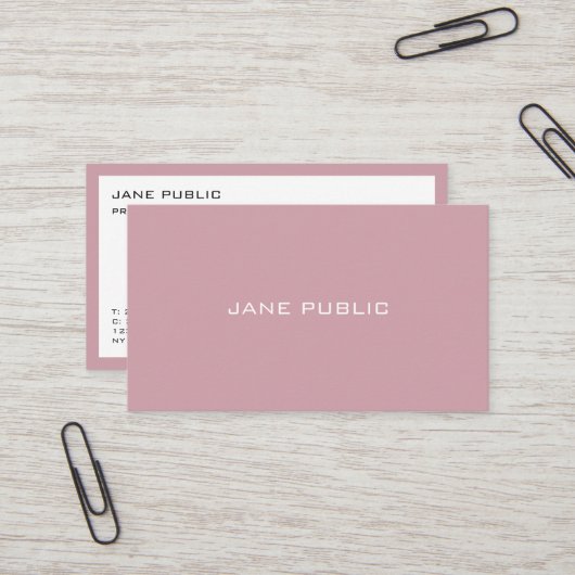 Carte De Visite Design professionnel élégant et moderne (Devant/Arrière en situation)