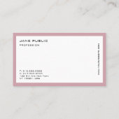 Carte De Visite Design professionnel élégant et moderne (Dos)