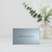 Carte De Visite Design professionnel élégant et tendance Moderne (Debout devant)
