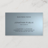 Carte De Visite Design professionnel élégant et tendance Moderne (Dos)