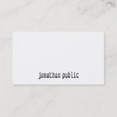 Carte De Visite Design professionnel élégant Modèle simple Design (Devant)