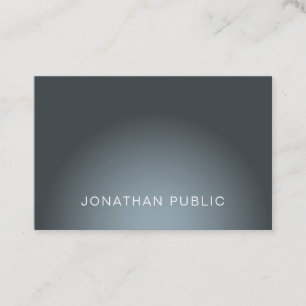 Carte De Visite Design professionnel élégant Plaine tendance Moder